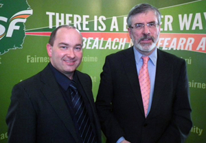 Trevor O'Clochartaigh agus Gerry Adams